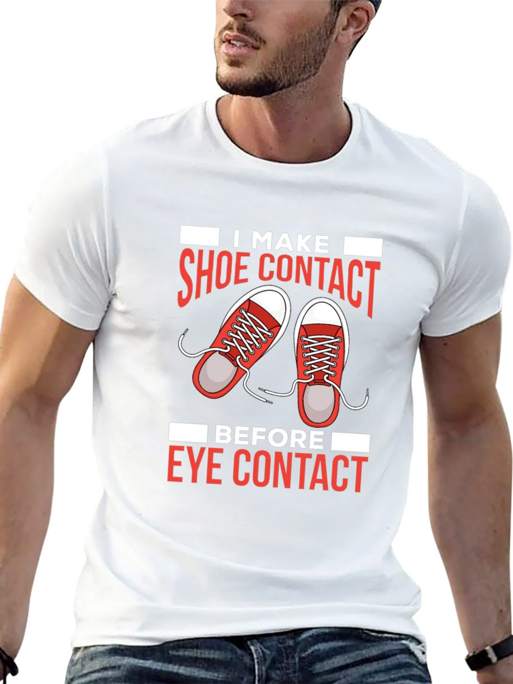 Shoe Contact T-Shirt Funny Graphic Tee