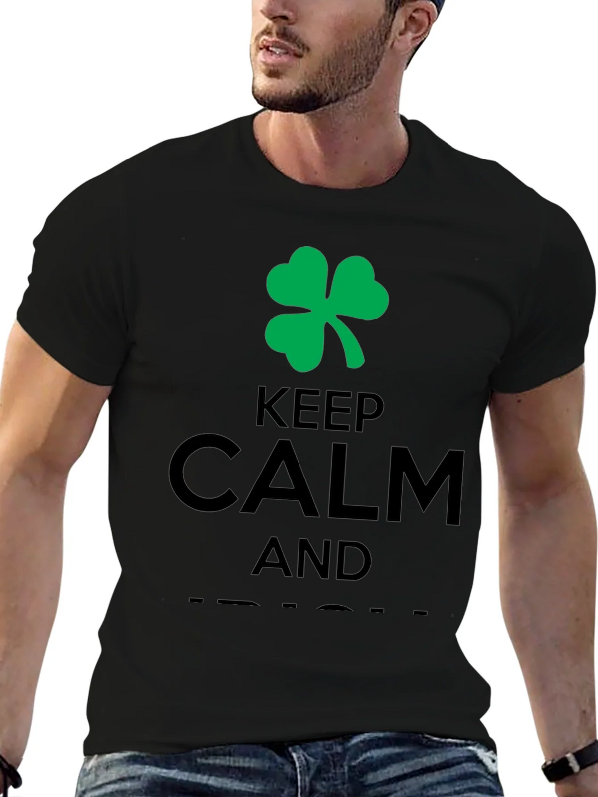 Keep Calm and Shamrock Tee - St. Patricks Day Shirt product image 9