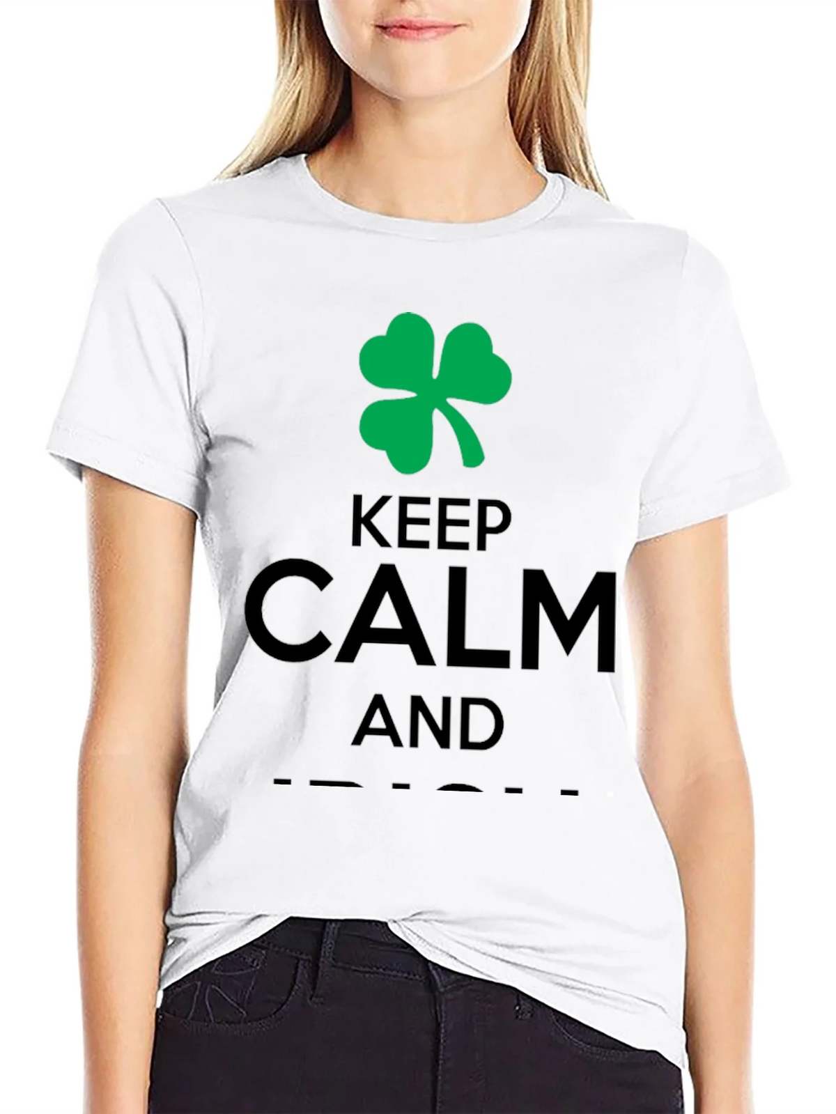 Keep Calm and Shamrock Tee - St. Patricks Day Shirt product image 11