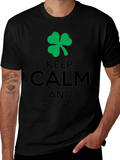 Keep Calm and Shamrock Tee - St. Patricks Day Shirt product image 1