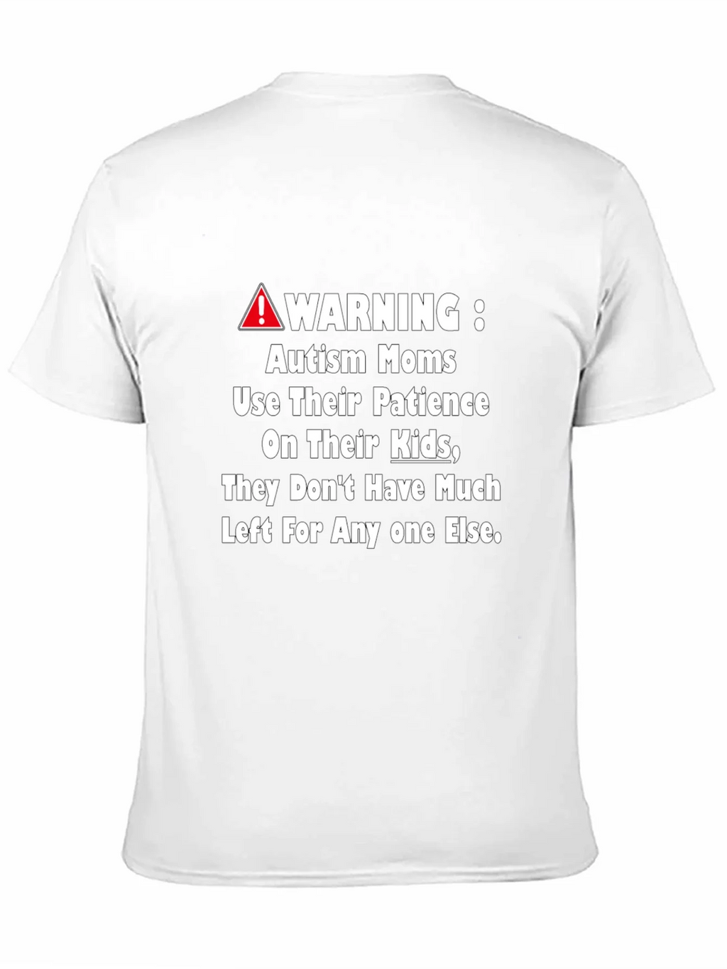Autism Mom Warning Graphic Tee product image 2