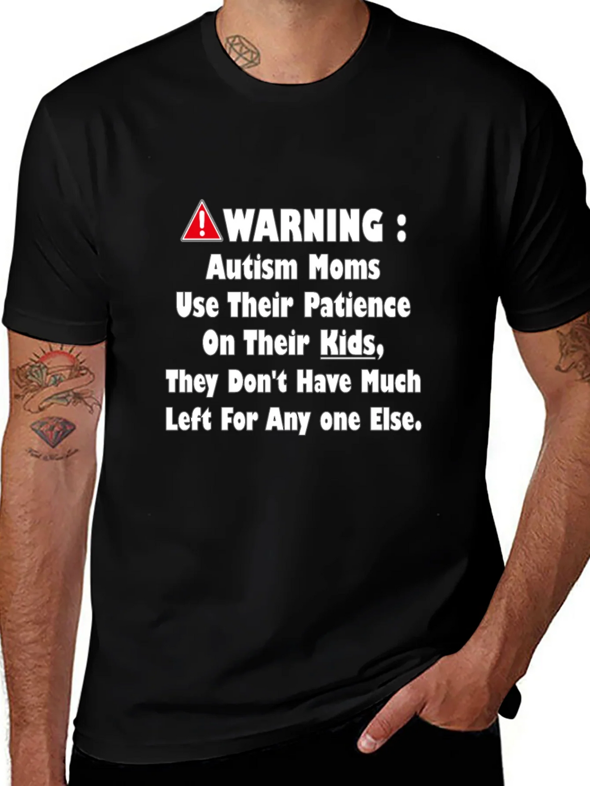 Autism Mom Warning Graphic Tee product image 1