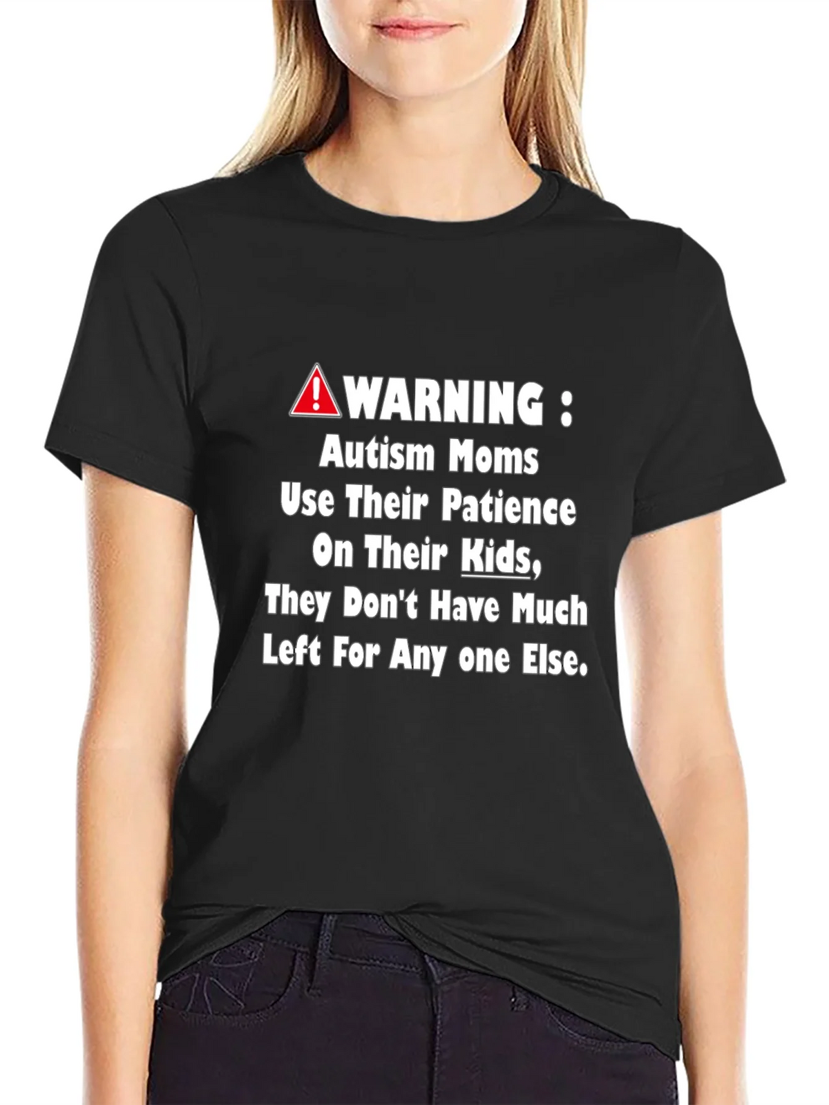 Autism Mom Warning Graphic Tee product image 5