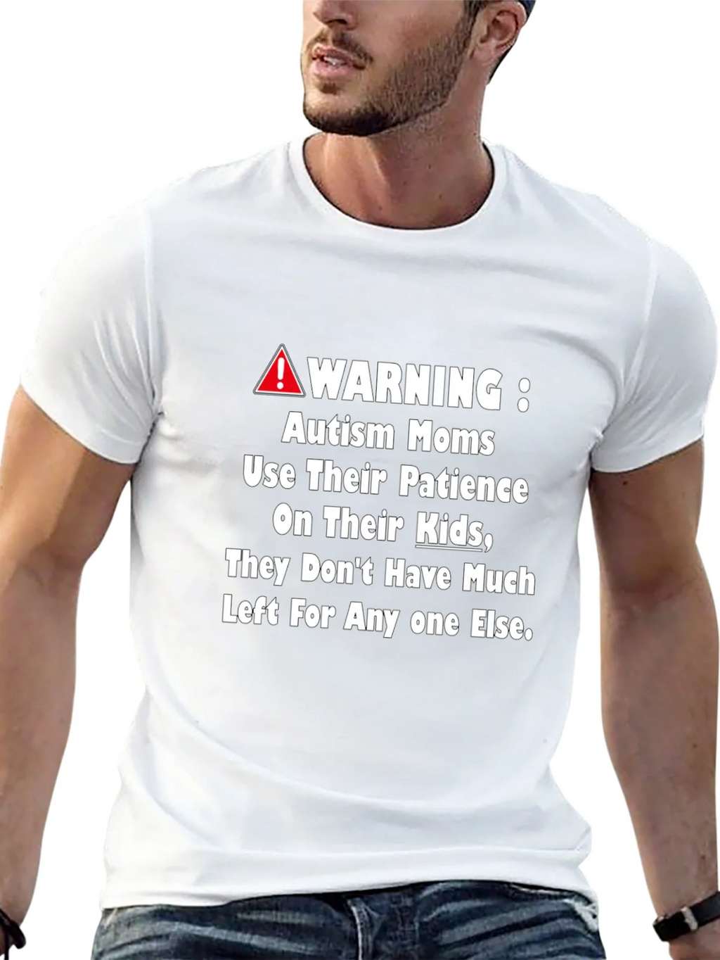 Autism Mom Warning Graphic Tee product image 4