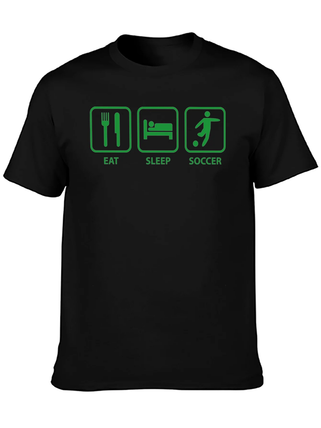 Eat Sleep Soccer T-Shirt - Black product image 6