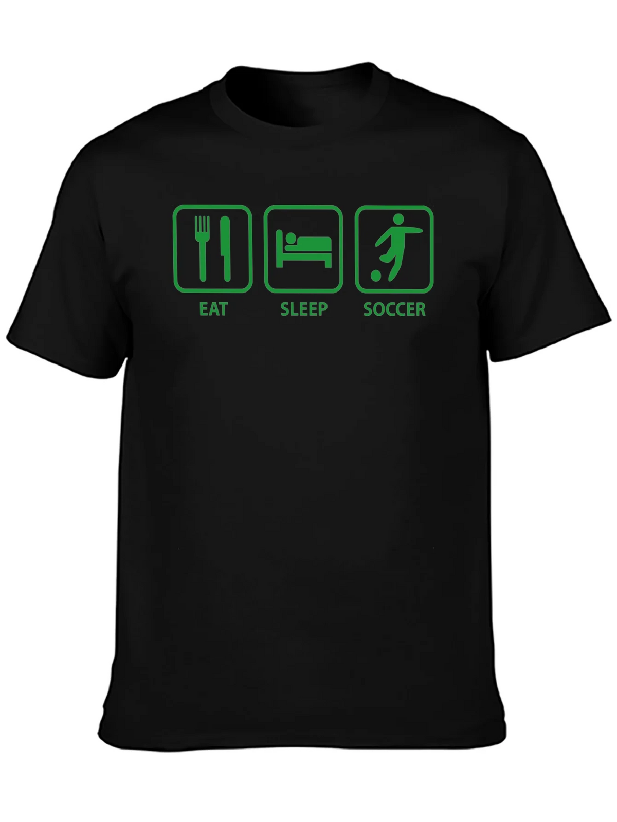 Eat Sleep Soccer T-Shirt - Black product image 6