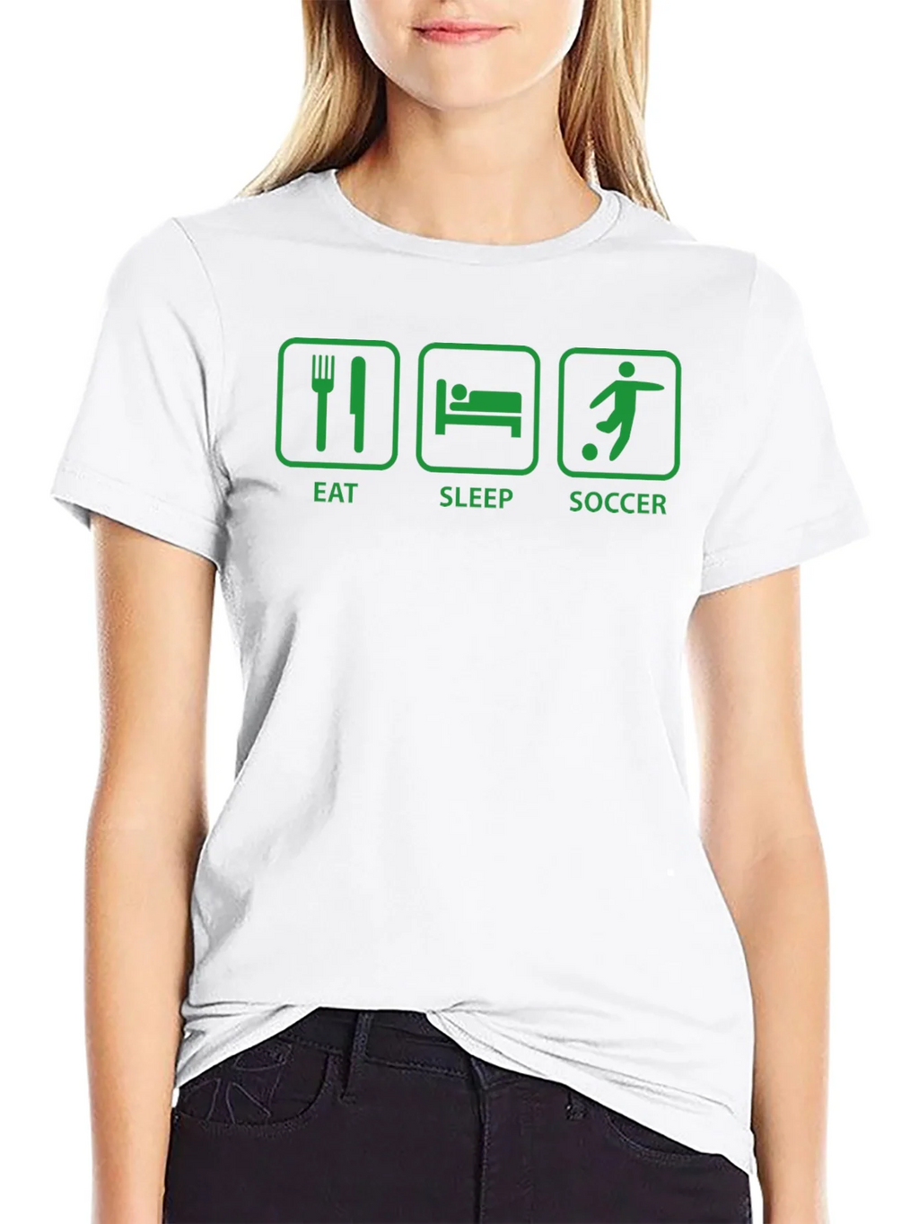 Eat Sleep Soccer T-Shirt - Black product image 11
