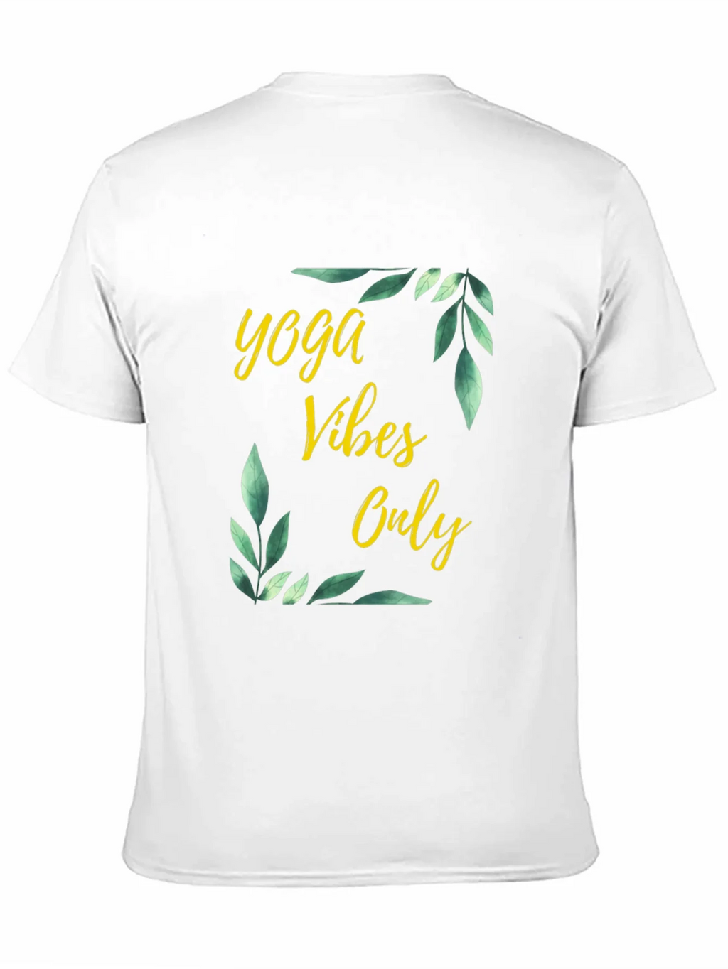 Yoga Vibes Only Graphic Tee - Black Cotton T-Shirt product image 2