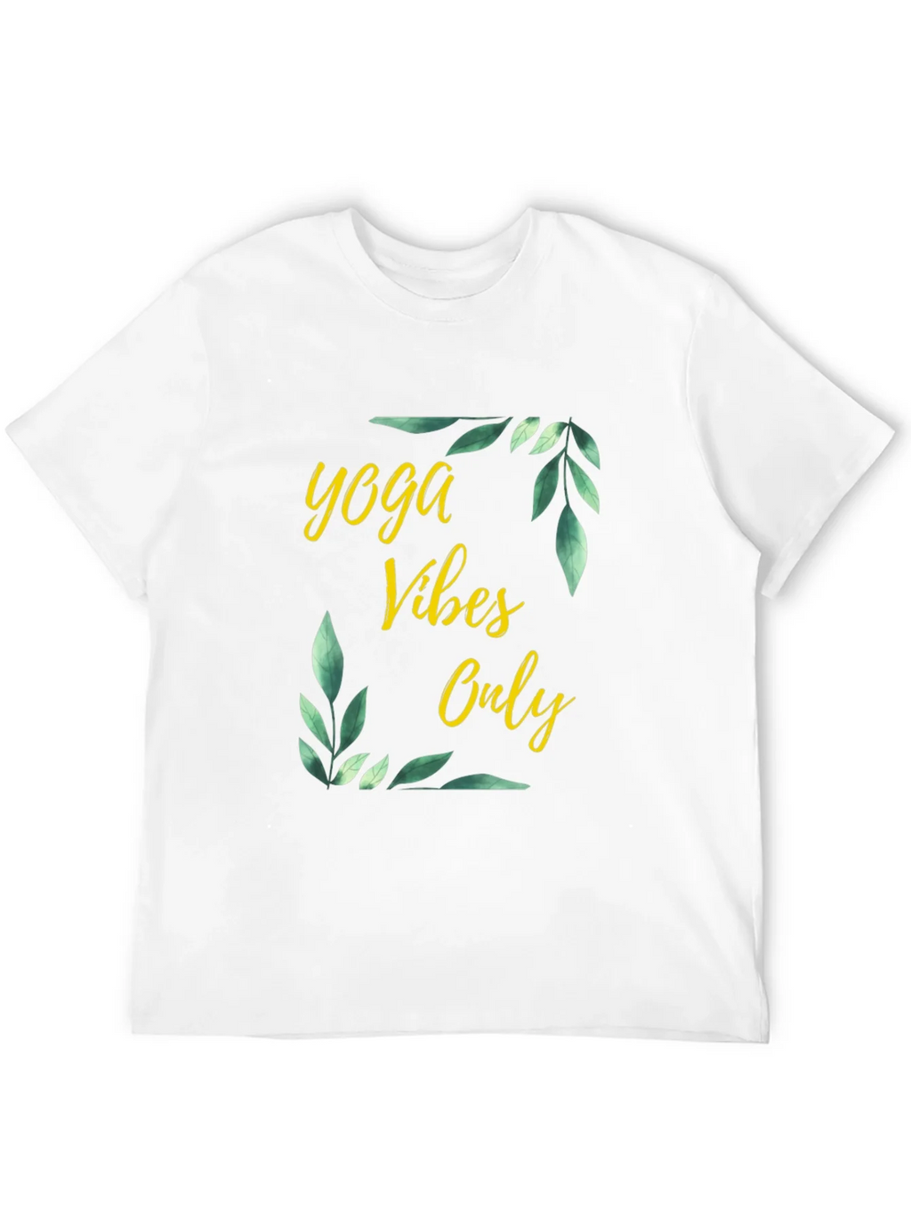 Yoga Vibes Only Graphic Tee - Black Cotton T-Shirt product image 3