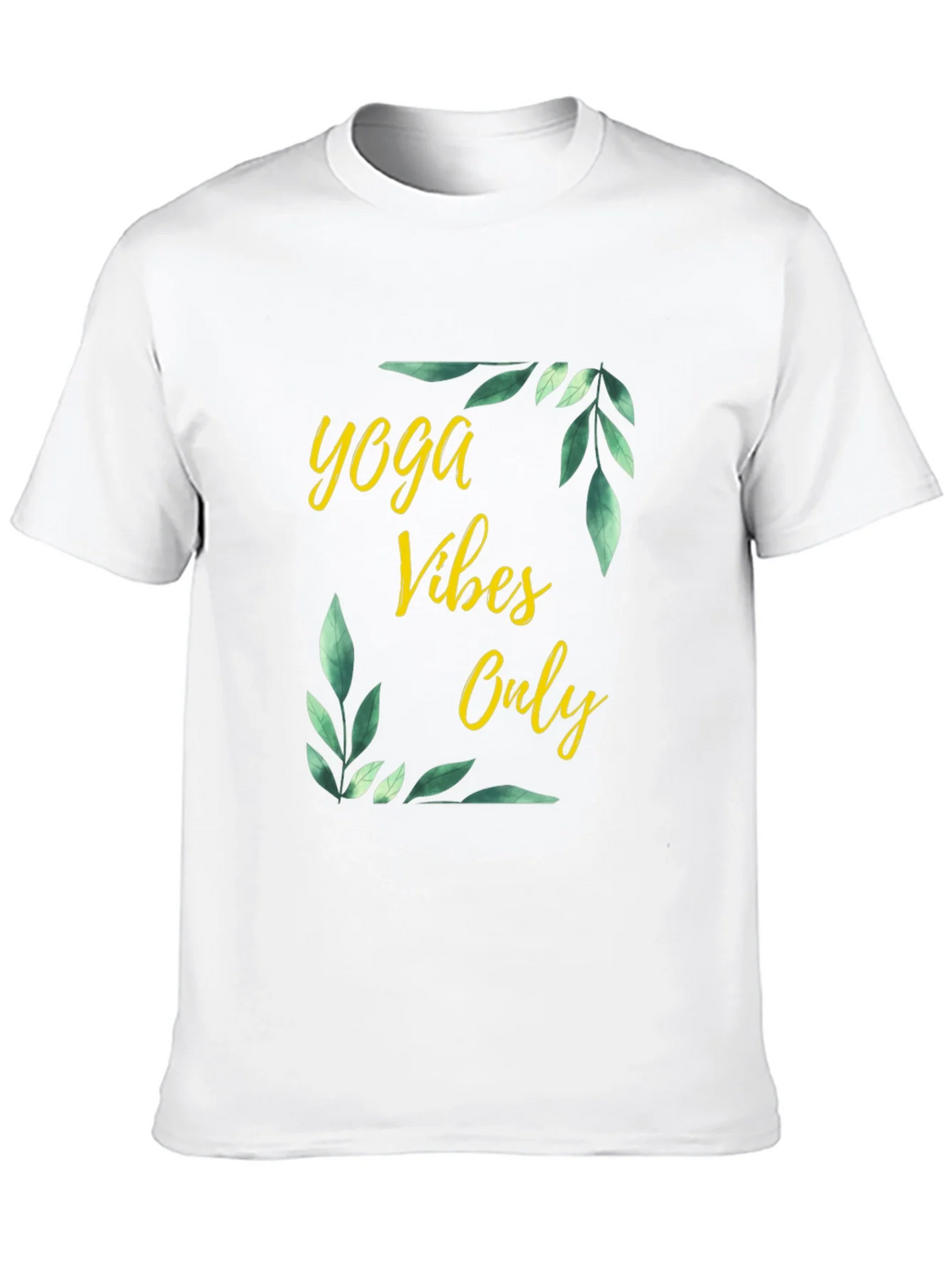 Yoga Vibes Only Graphic Tee - Black Cotton T-Shirt product image 12