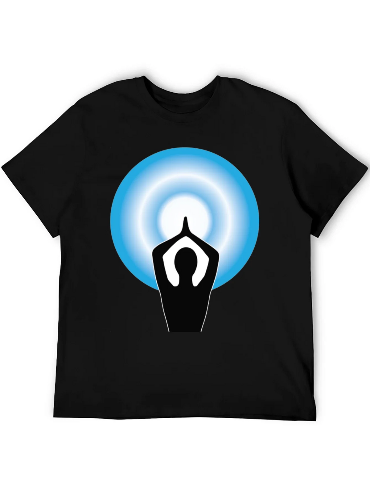 Yoga Meditation Graphic Black T-Shirt product image 8