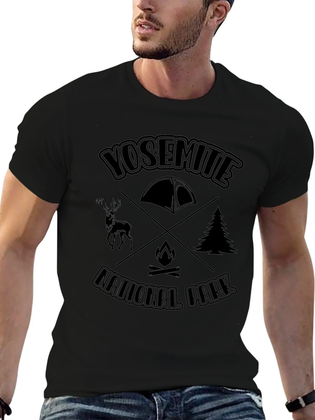 Yosemite National Park Camping T-Shirt product image 9