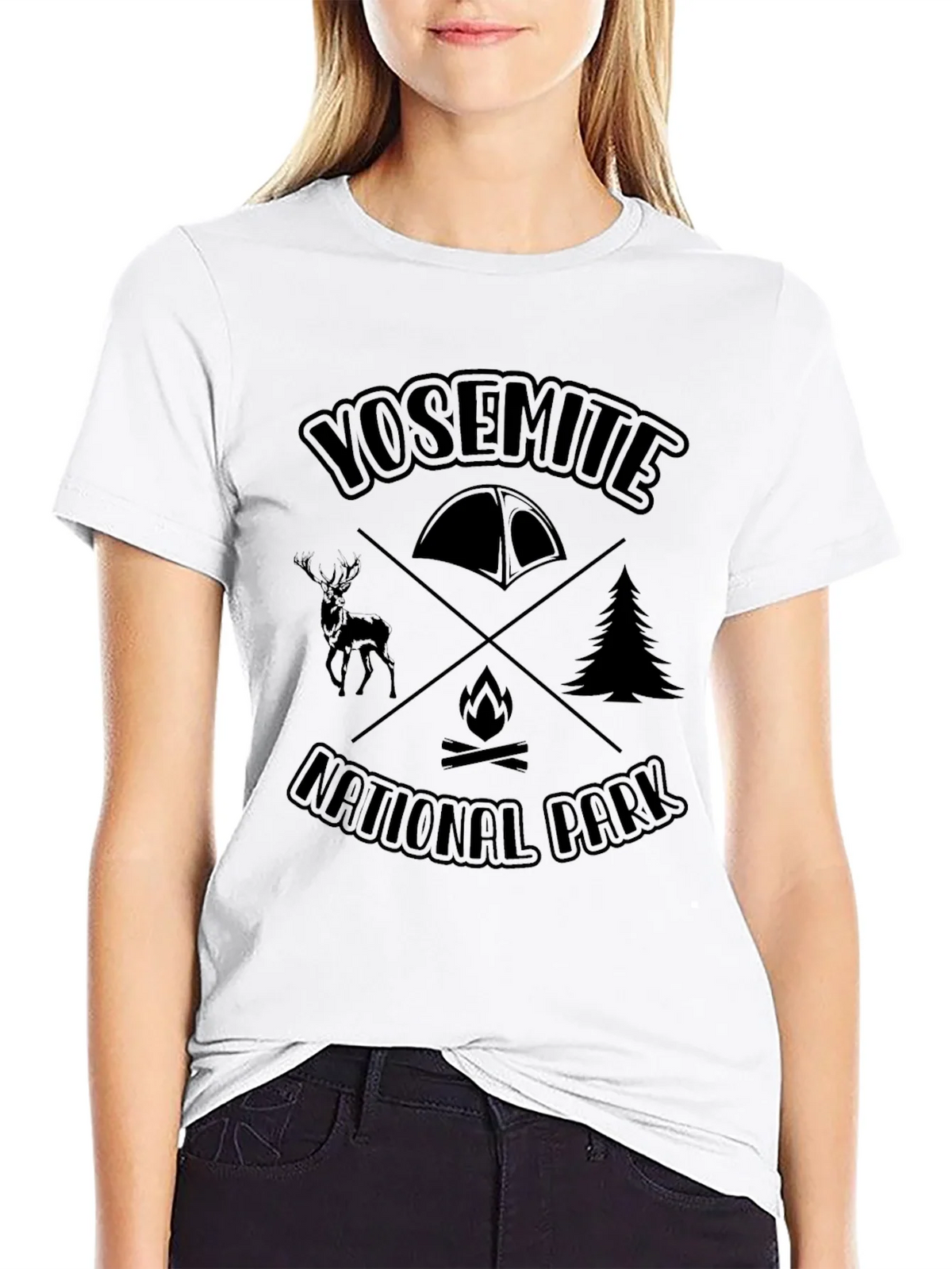 Yosemite National Park Camping T-Shirt product image 11
