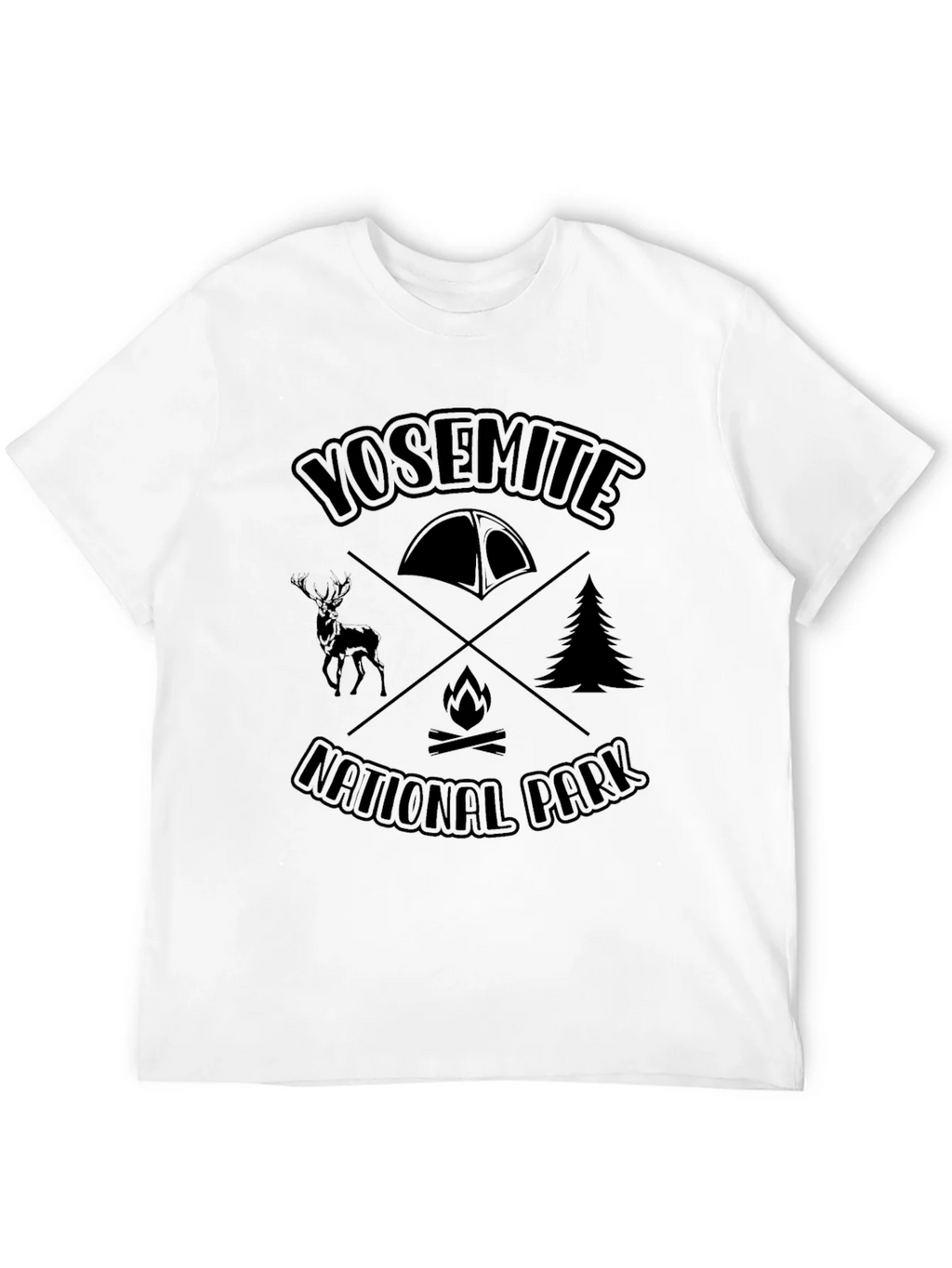Yosemite National Park Camping T-Shirt product image 3