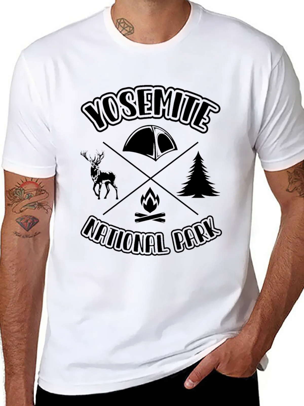 Yosemite National Park Camping T-Shirt product image 10