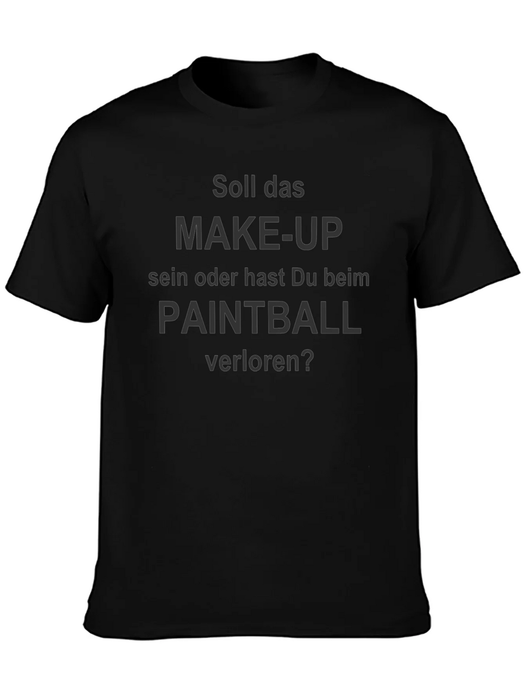 Funny Paintball or Make-up? Black T-Shirt product image 6