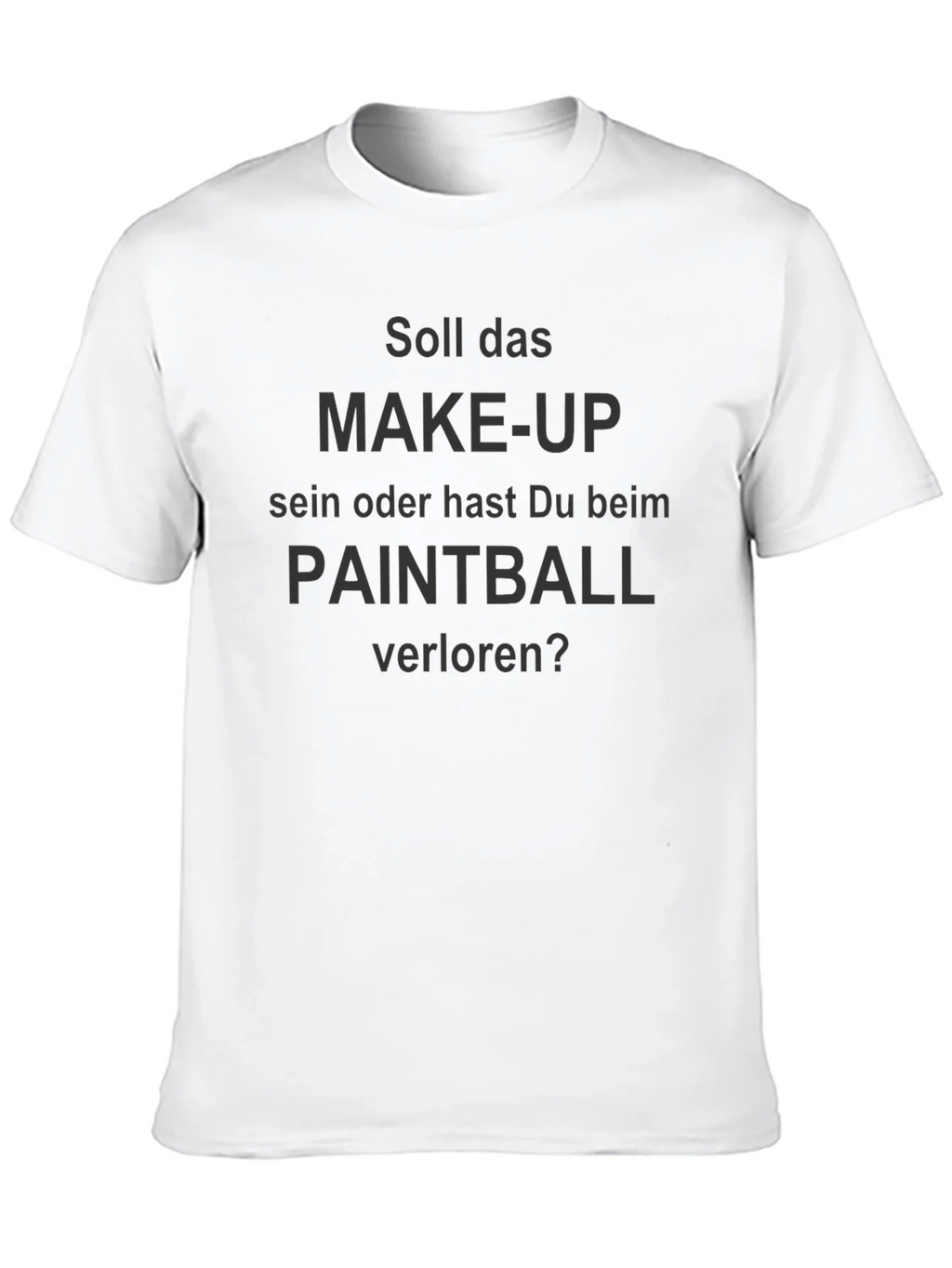 Funny Paintball or Make-up? Black T-Shirt product image 12