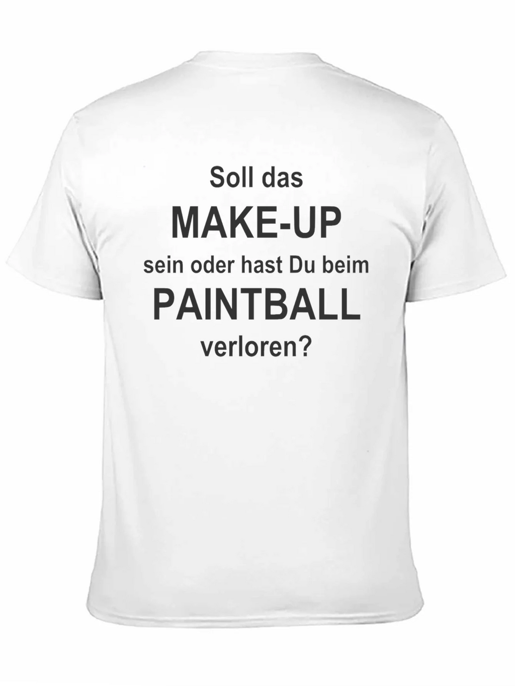 Funny Paintball or Make-up? Black T-Shirt product image 2
