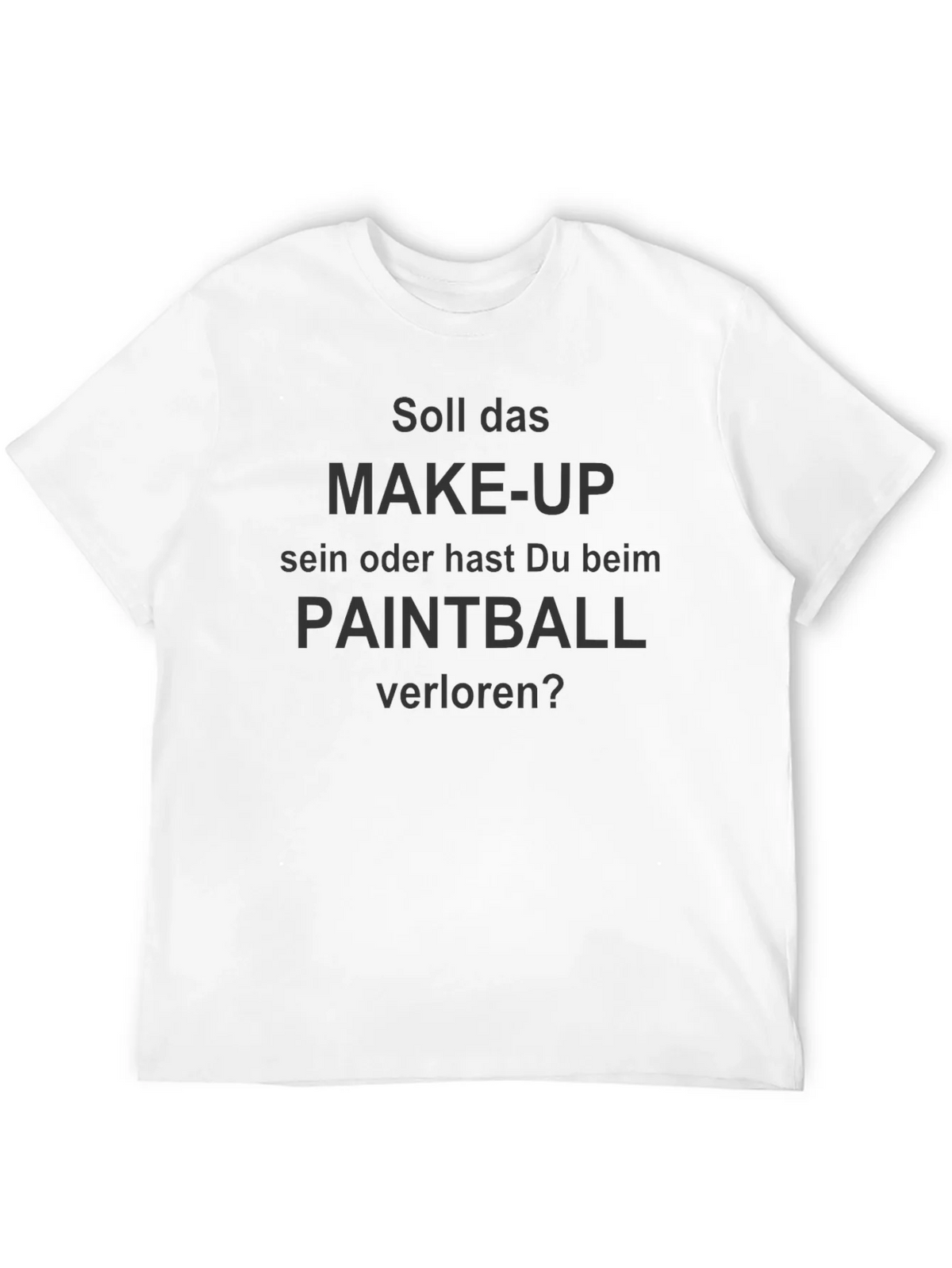 Funny Paintball or Make-up? Black T-Shirt product image 3