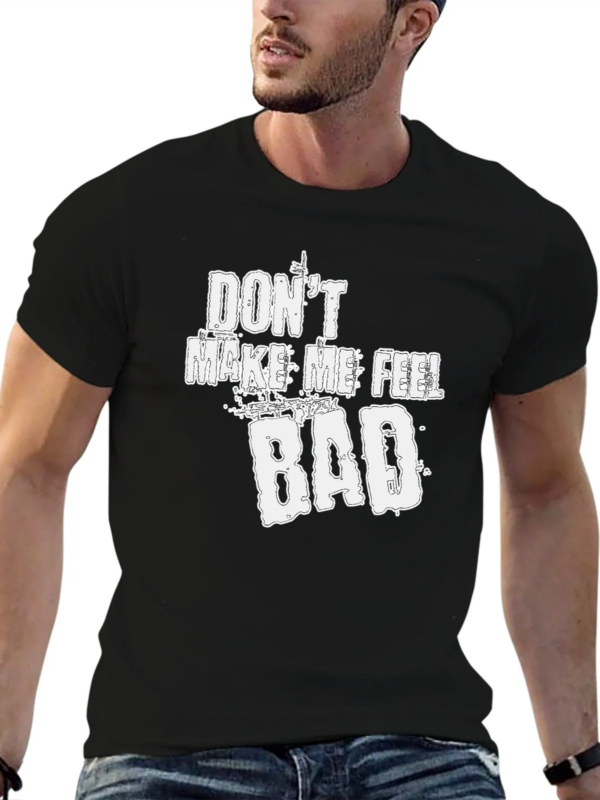 Dont Make Me Feel Bad Graphic Tee - Soft Cotton Blend product image 9