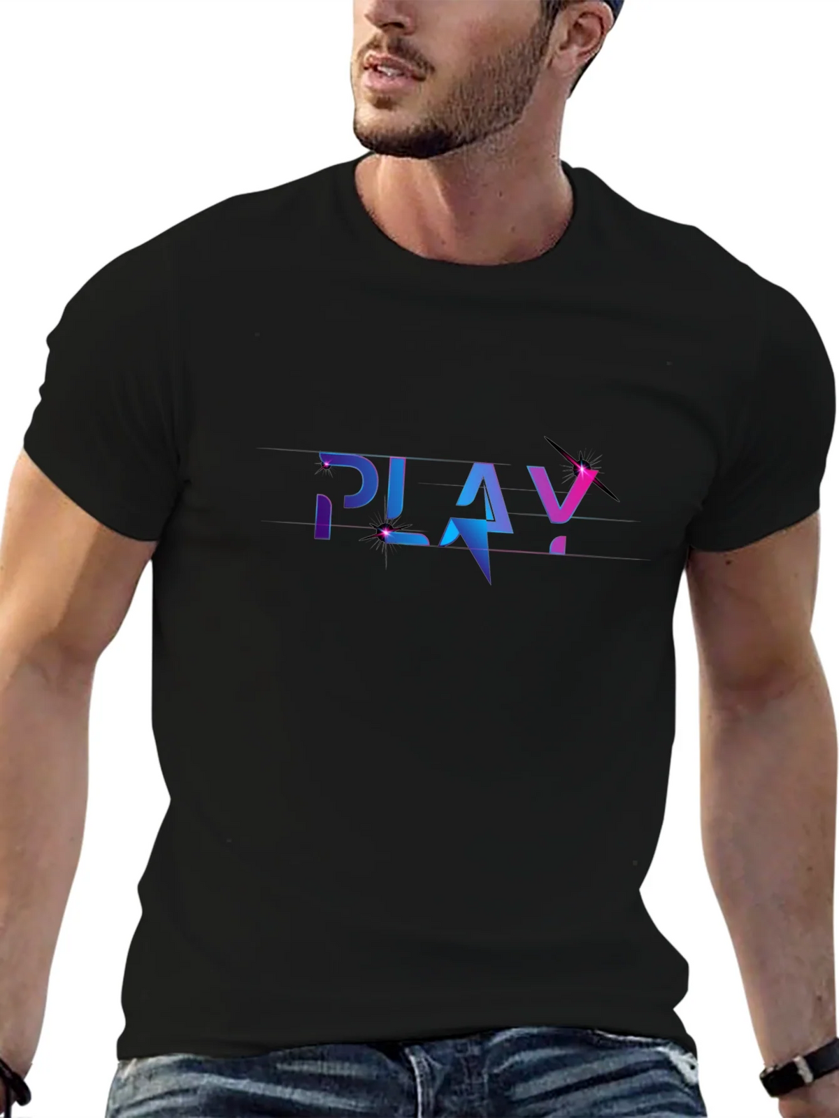 Play Graphic Black T-Shirt product image 9