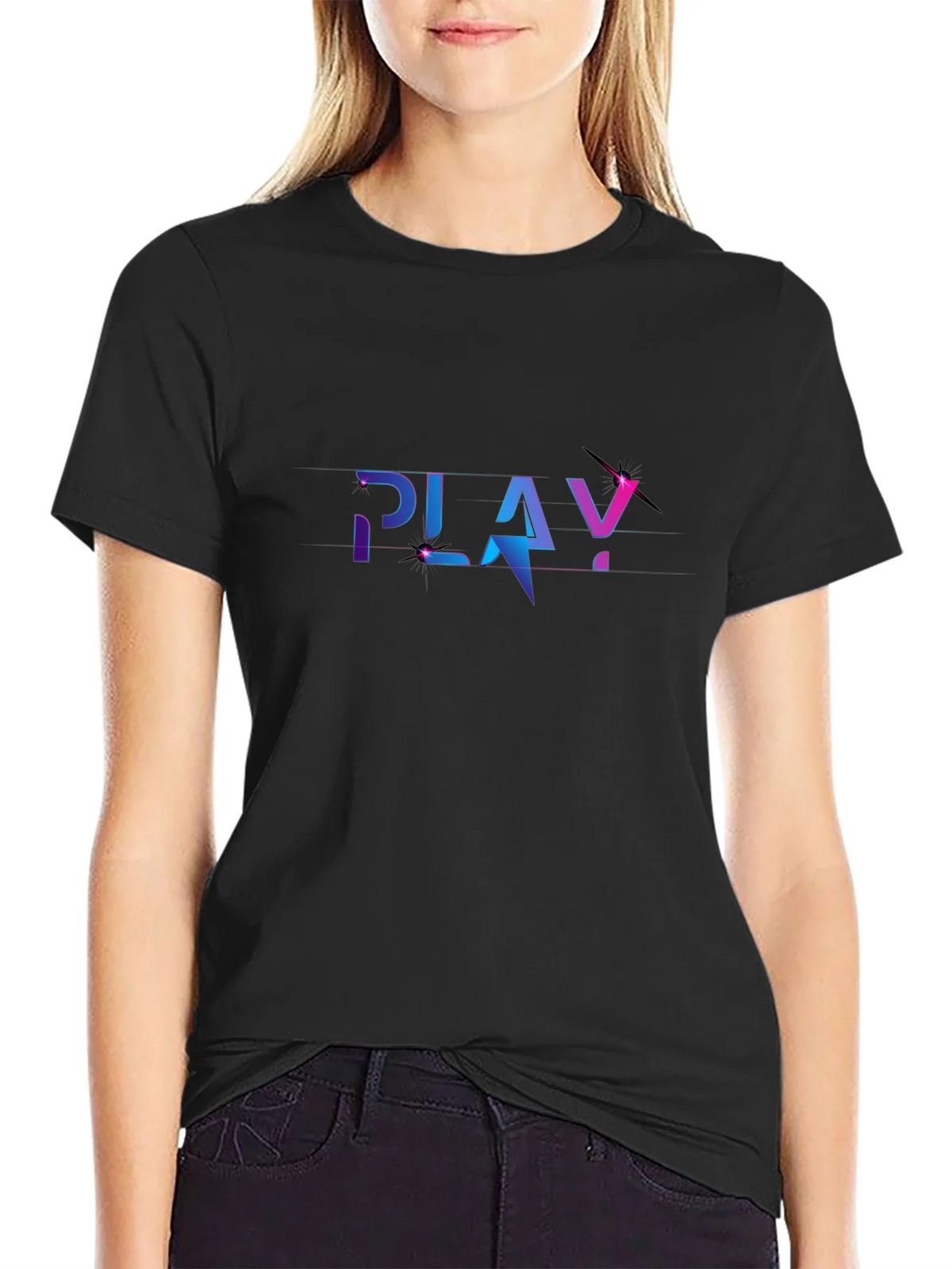 Play Graphic Black T-Shirt product image 5