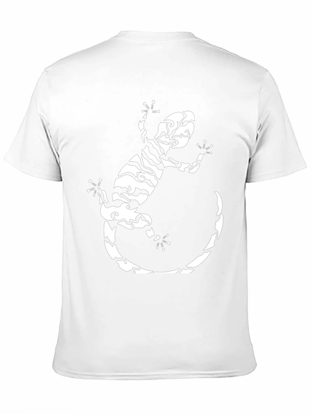 Tribal Gecko Graphic Tee - Stylish Black T-Shirt product image 2
