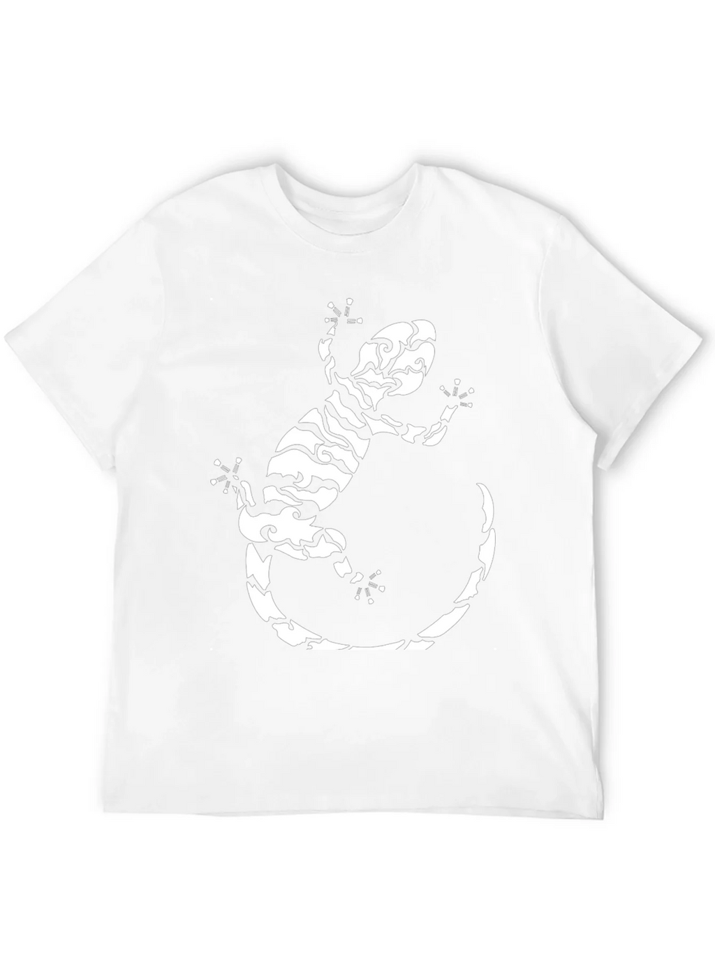 Tribal Gecko Graphic Tee - Stylish Black T-Shirt product image 3