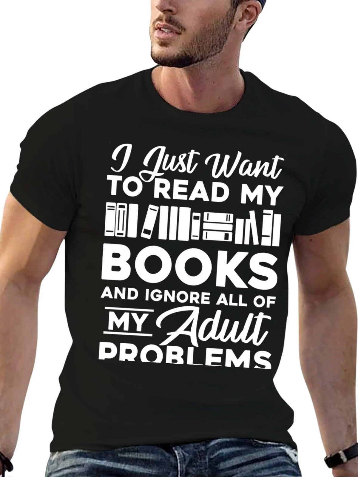 Book Lover T-Shirt - Read Books Ignore Problems! product image 9