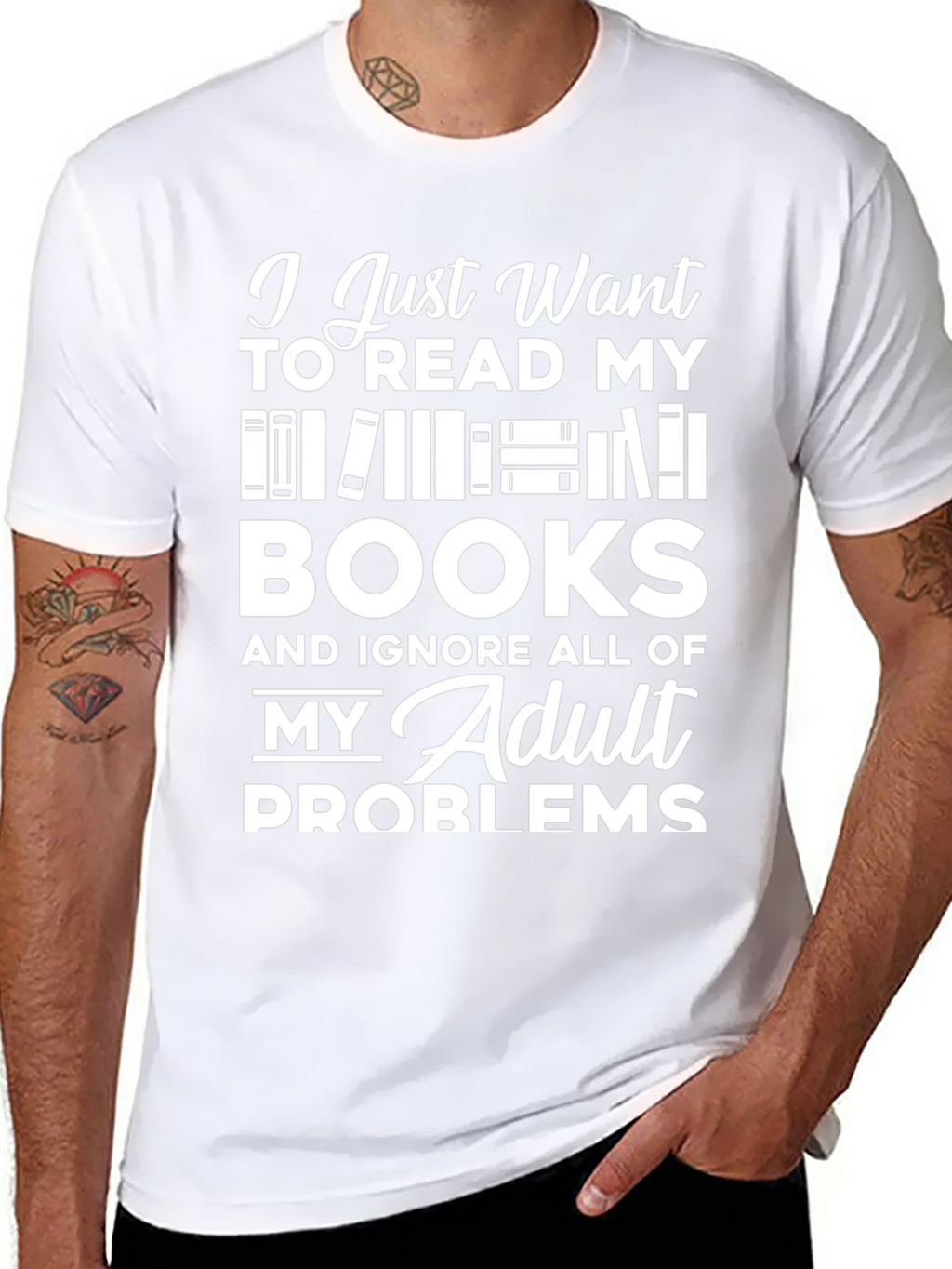 Book Lover T-Shirt - Read Books Ignore Problems! product image 10