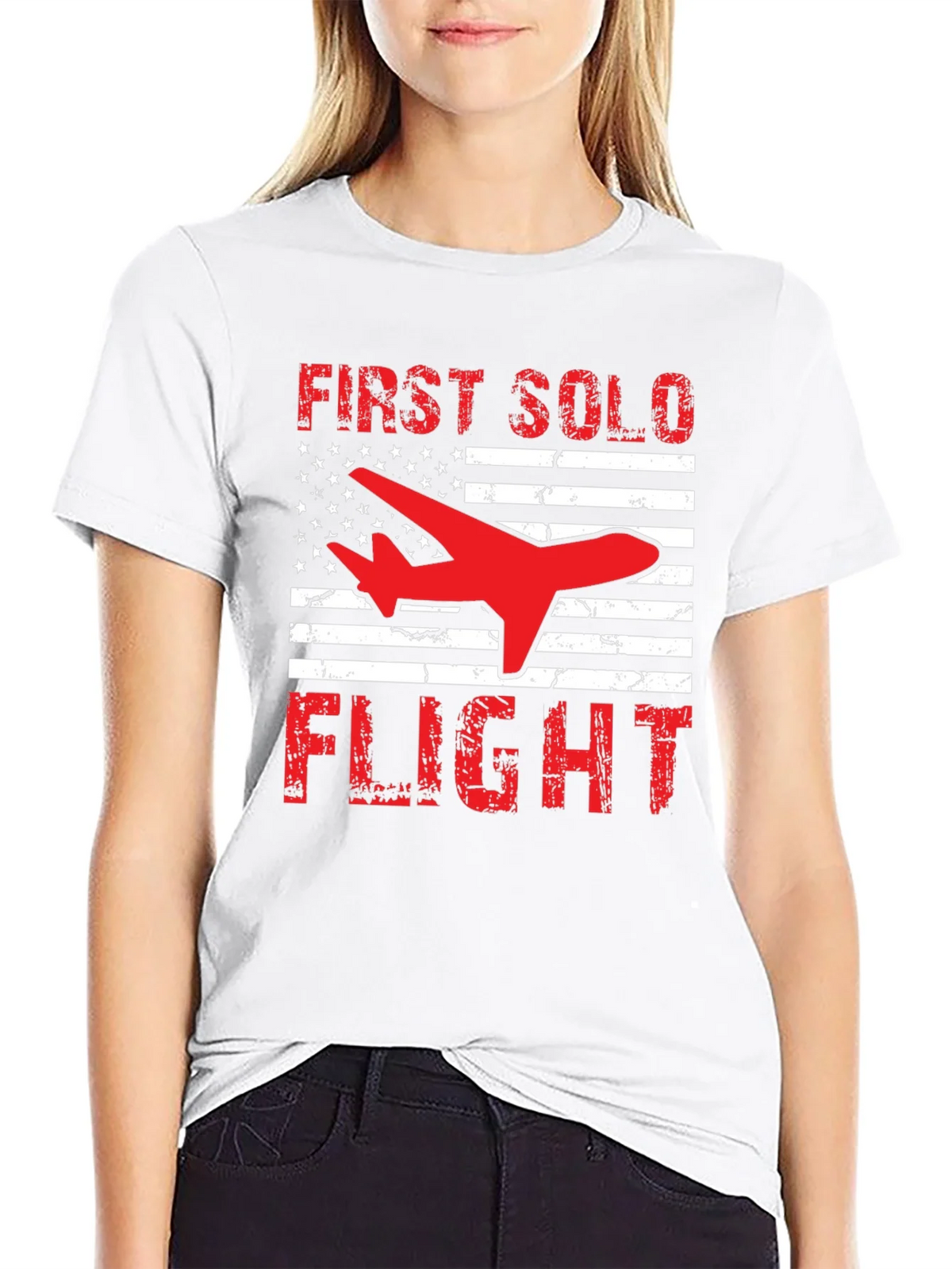 First Solo Flight Patriotic T-Shirt product image 11