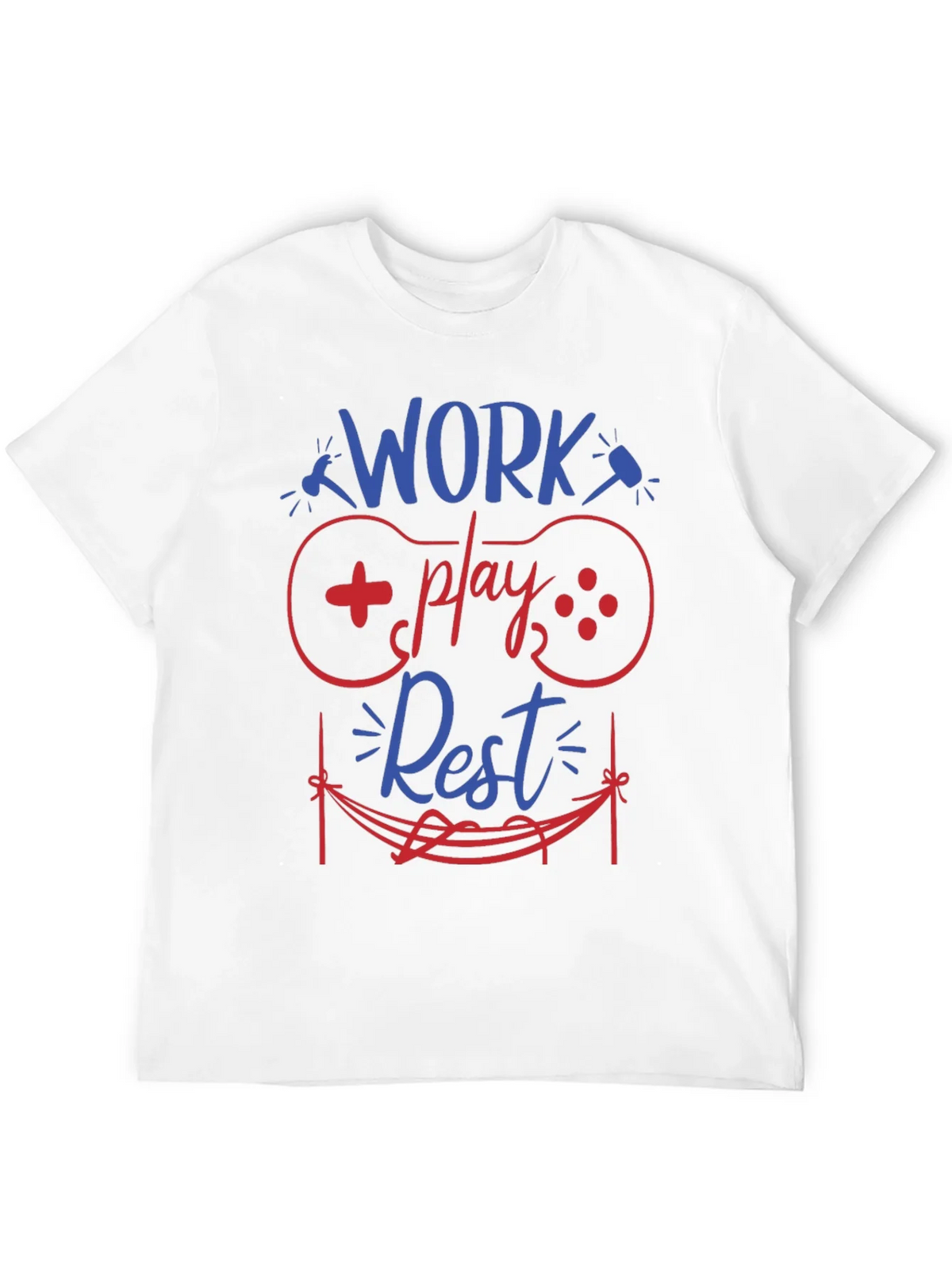Work Play Rest Gamer Graphic T-Shirt product image 3