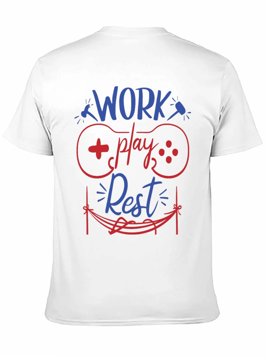 Work Play Rest Gamer Graphic T-Shirt product image 2