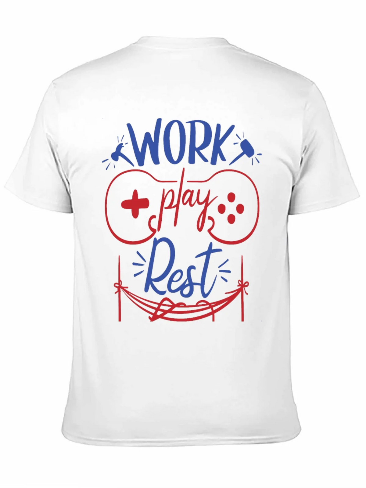 Work Play Rest Gamer Graphic T-Shirt product image 2