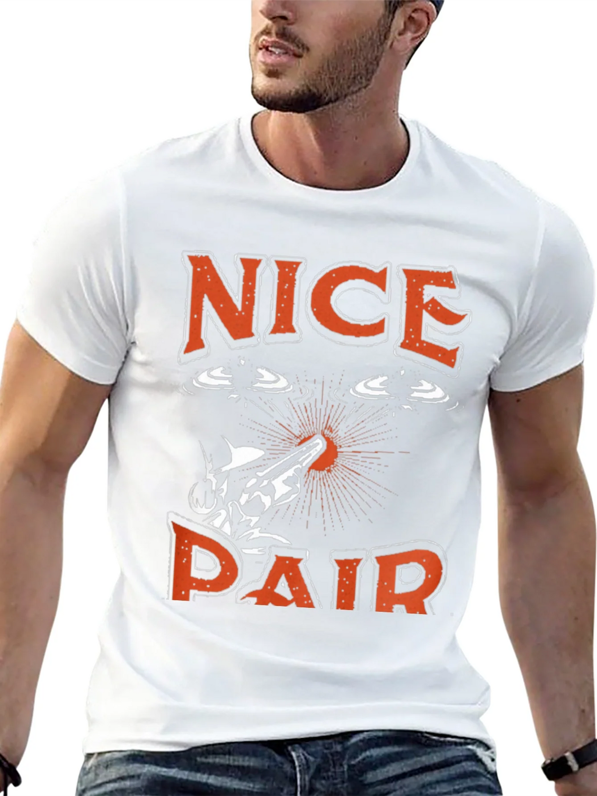 Nice Pair T-Shirt - Funny Fishing Graphic Tee product image 4