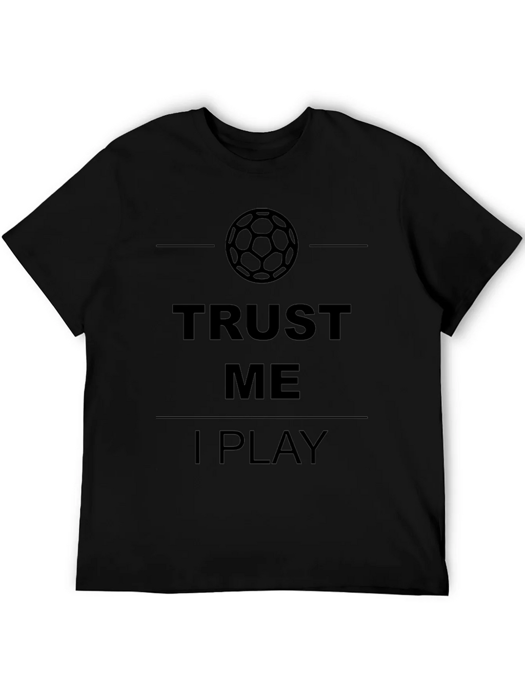 Trust Me I Play Soccer Graphic T-Shirt - Mens Black Tee product image 8