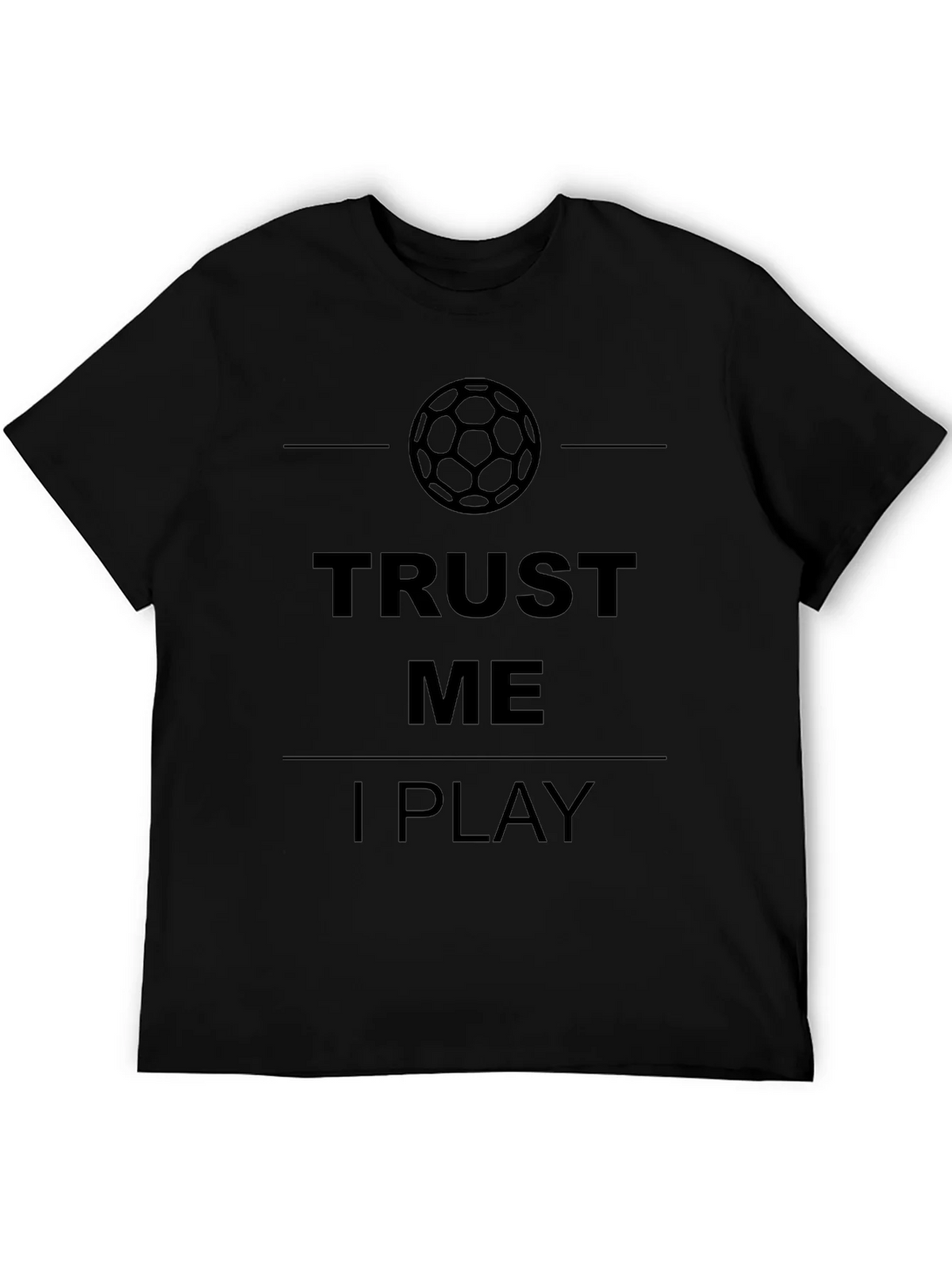 Trust Me I Play Soccer Graphic T-Shirt - Mens Black Tee product image 8