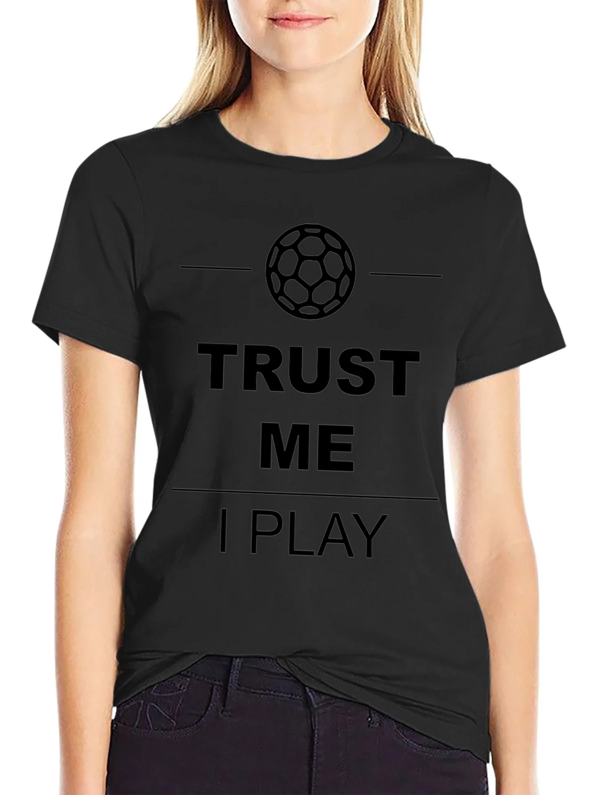 Trust Me I Play Soccer Graphic T-Shirt - Mens Black Tee product image 5