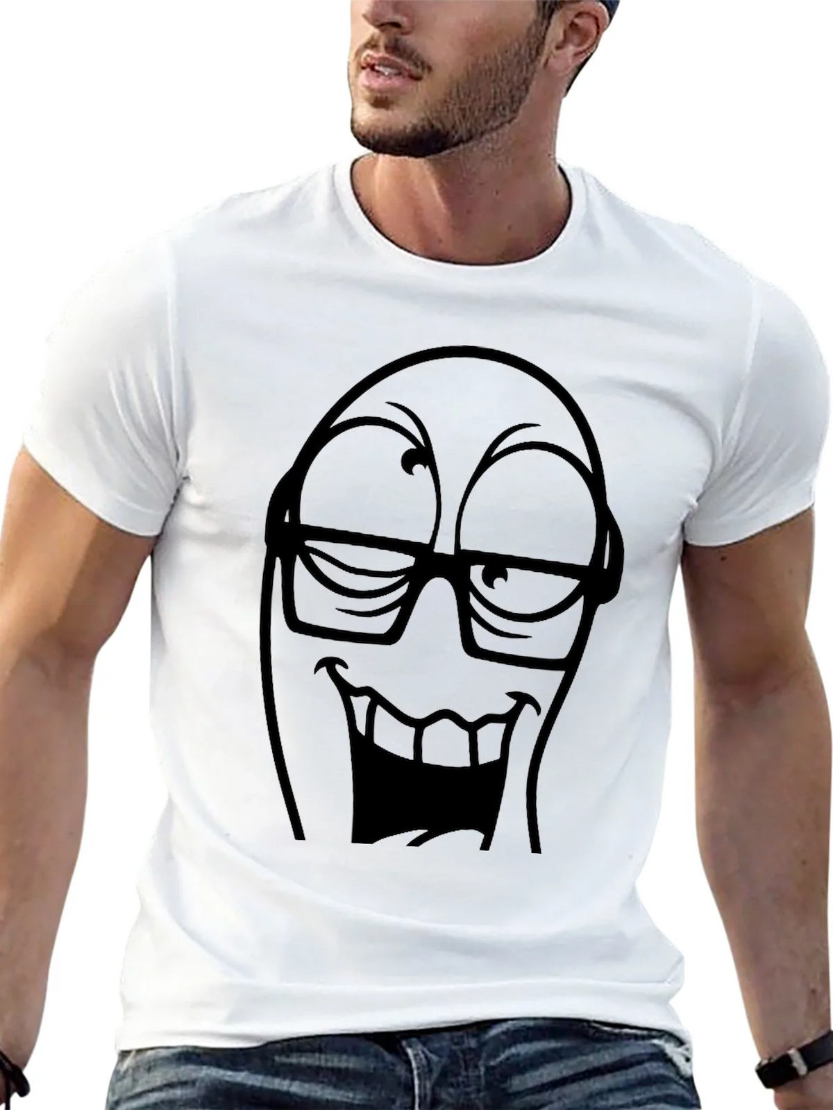 Funny Face Graphic Tee - Black T-Shirt product image 4
