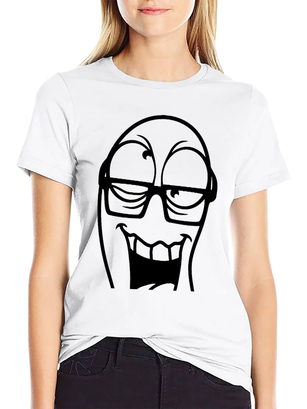 Funny Face Graphic Tee - Black T-Shirt product image 11