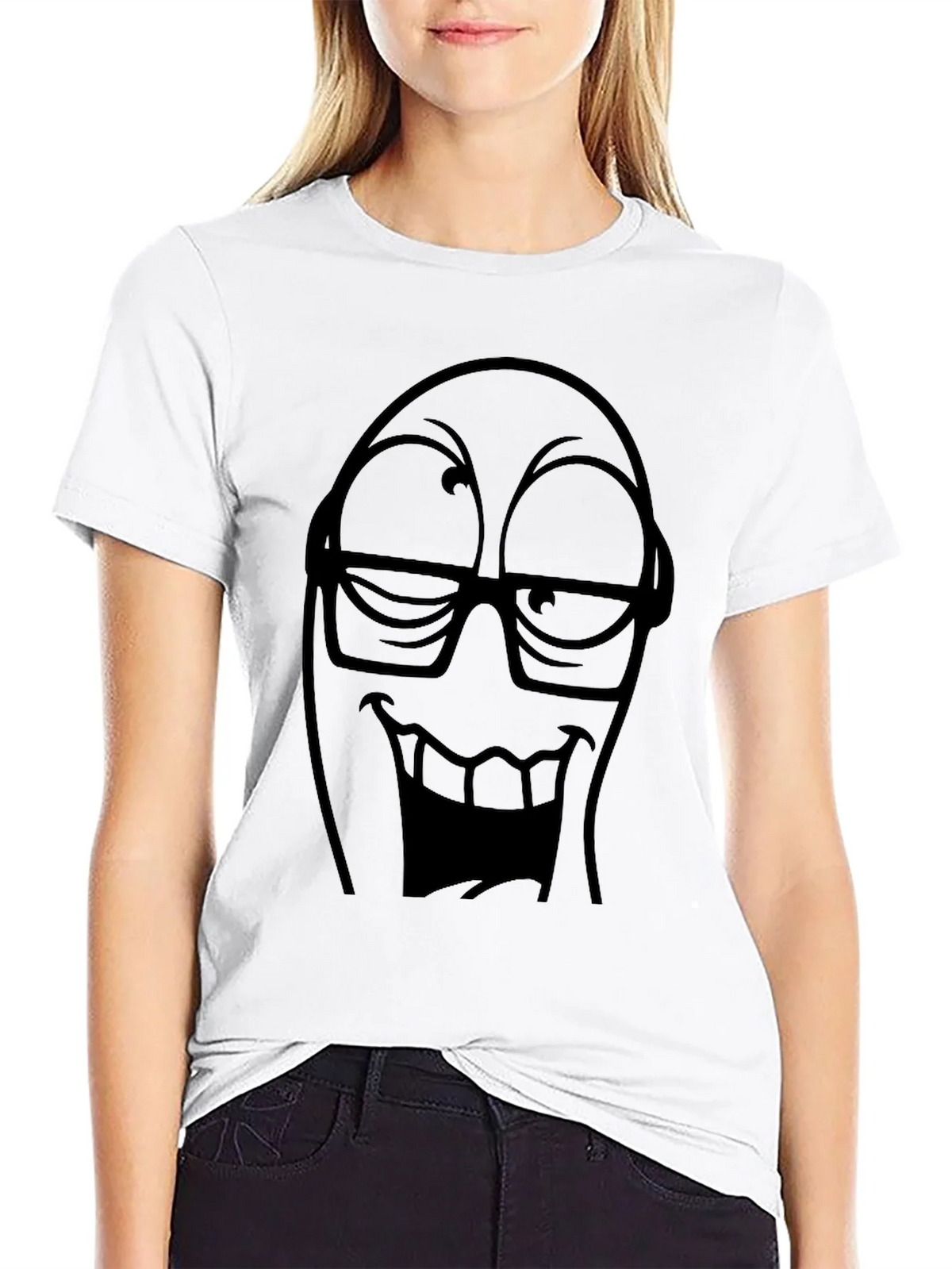 Funny Face Graphic Tee - Black T-Shirt product image 11