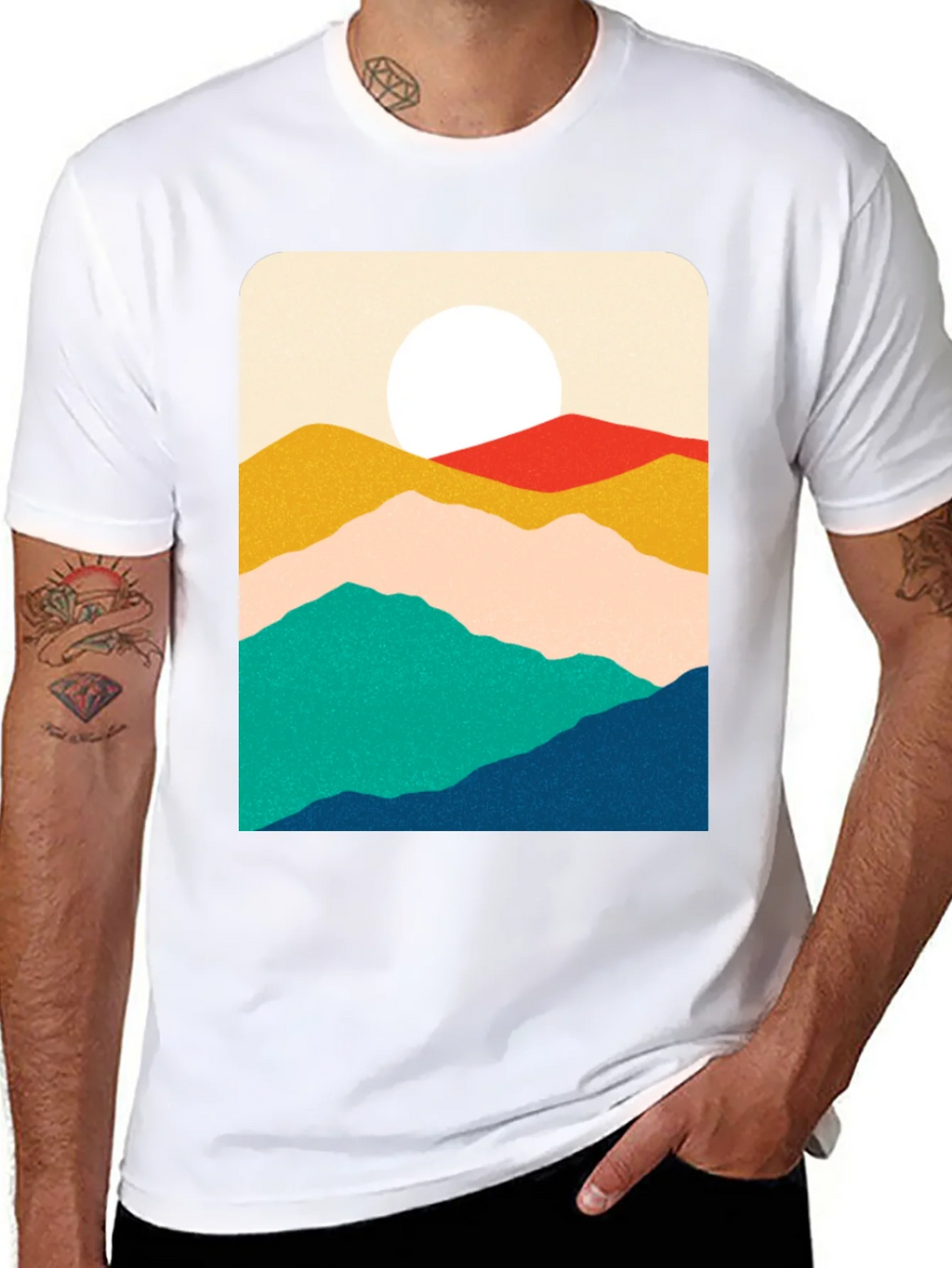 Mountain Graphic Print T-Shirt - Relaxed Fit product image 10
