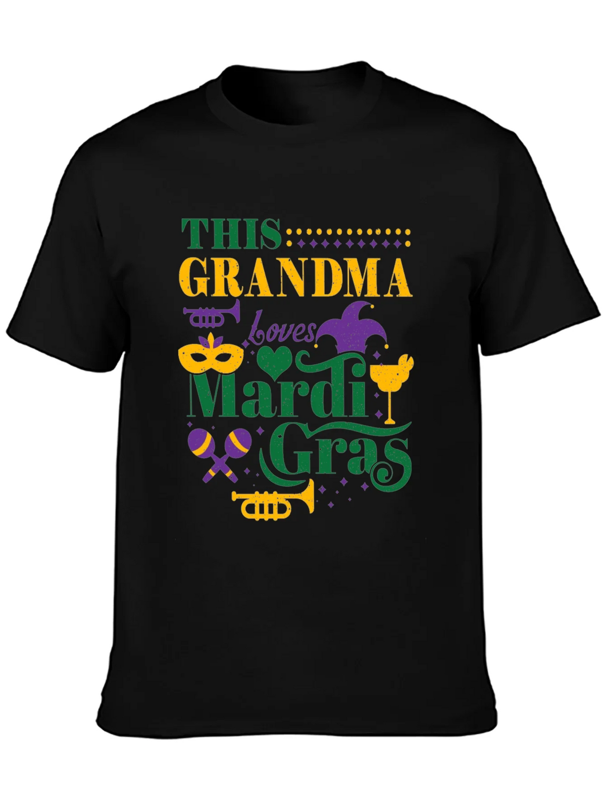 Mardi Gras Grandma Tee - Festive Holiday Shirt product image 6