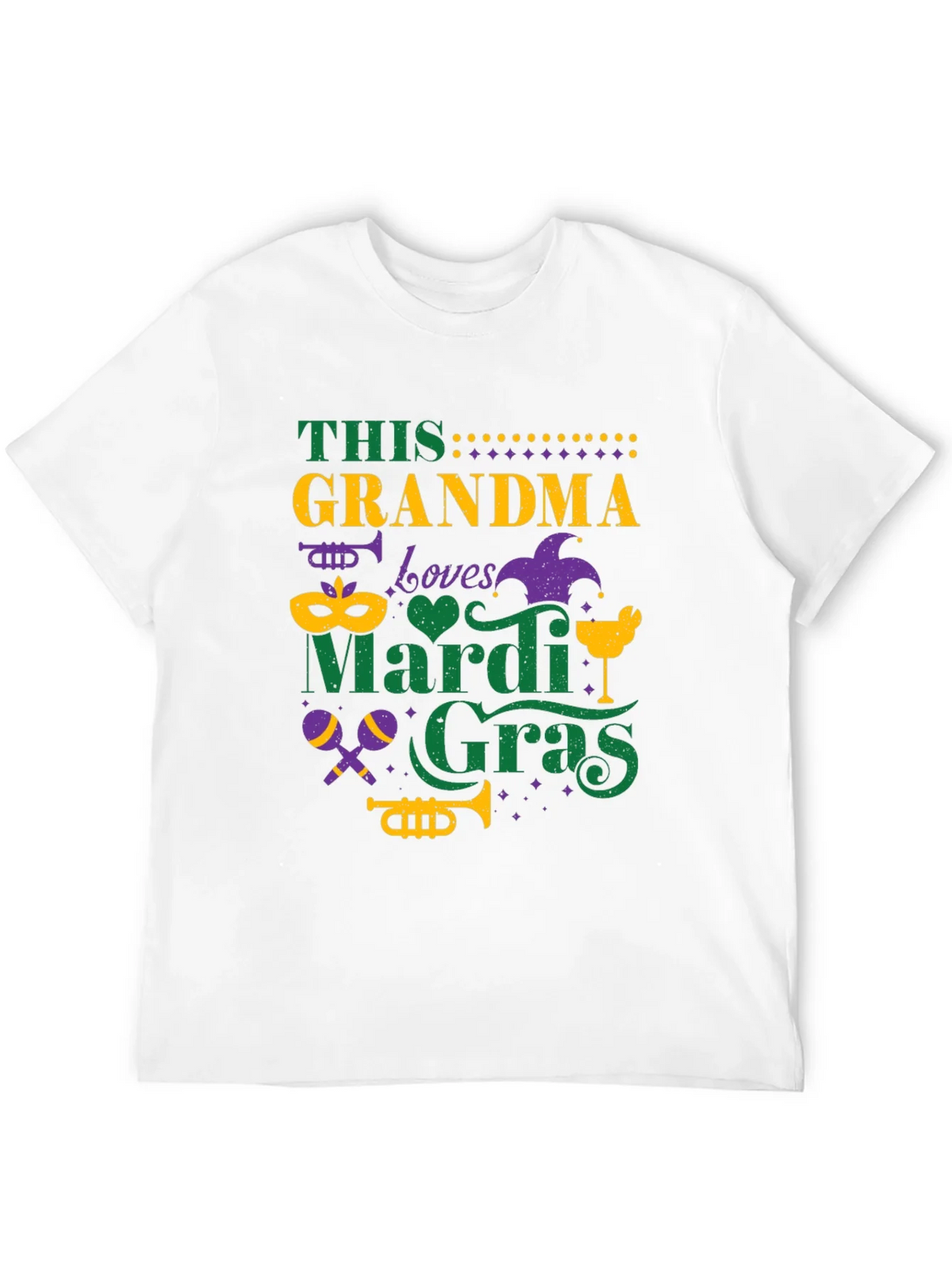 Mardi Gras Grandma Tee - Festive Holiday Shirt product image 3