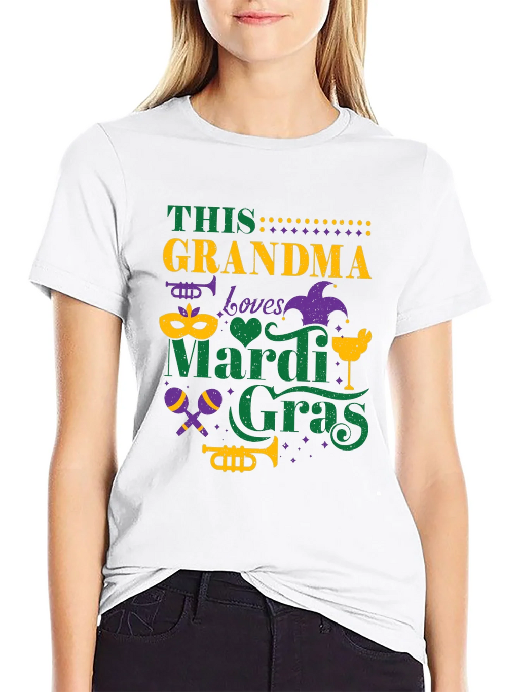 Mardi Gras Grandma Tee - Festive Holiday Shirt product image 11