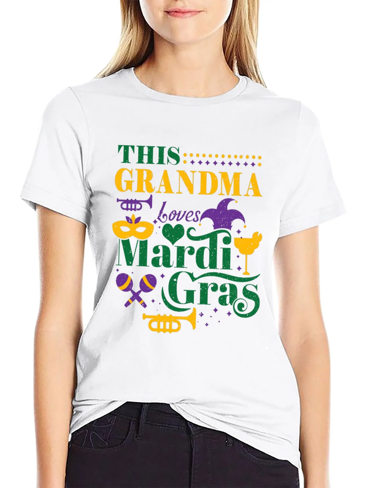 Mardi Gras Grandma Tee - Festive Holiday Shirt product image 11