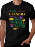 Mardi Gras Grandma Tee - Festive Holiday Shirt product image 1