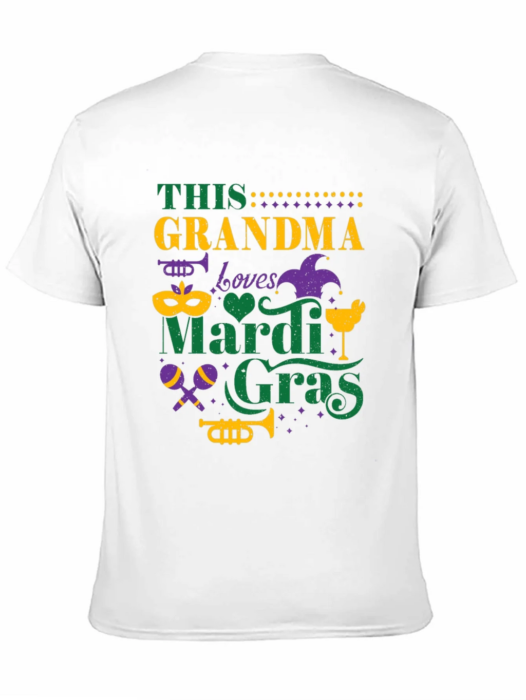 Mardi Gras Grandma Tee - Festive Holiday Shirt product image 2