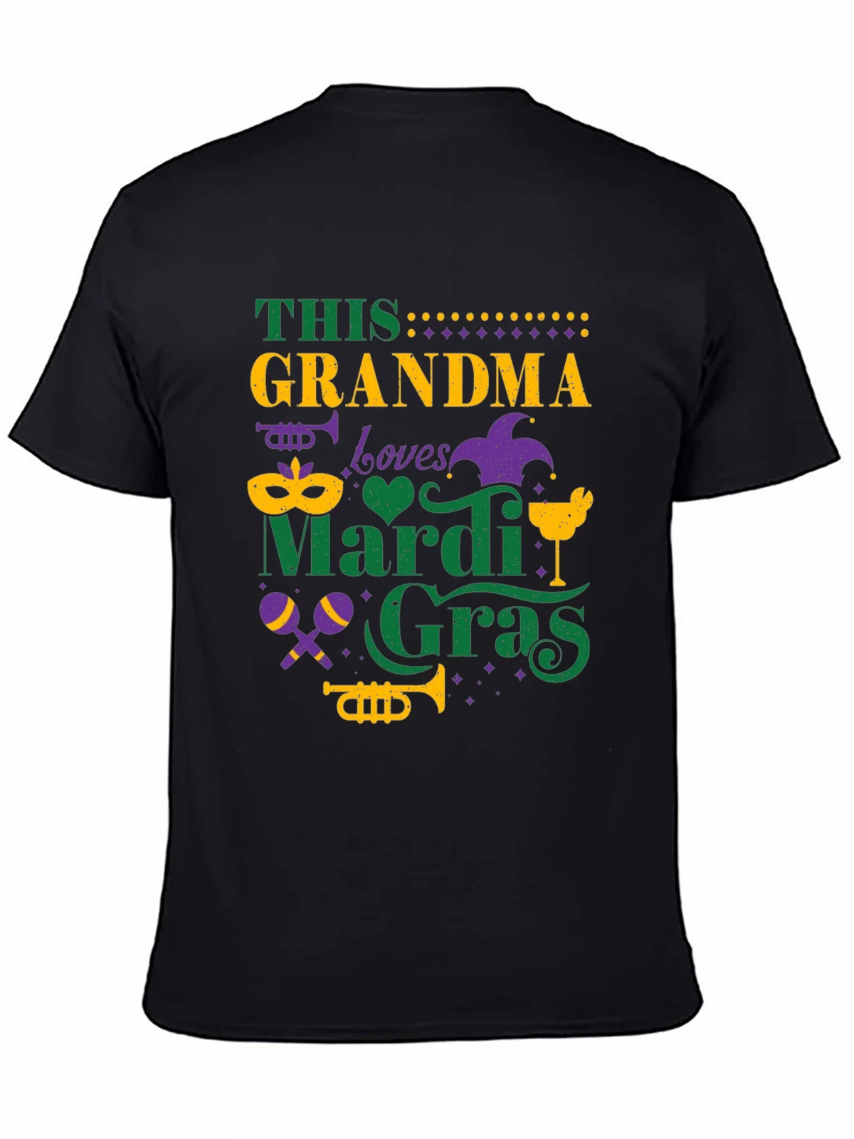 Mardi Gras Grandma Tee - Festive Holiday Shirt product image 7