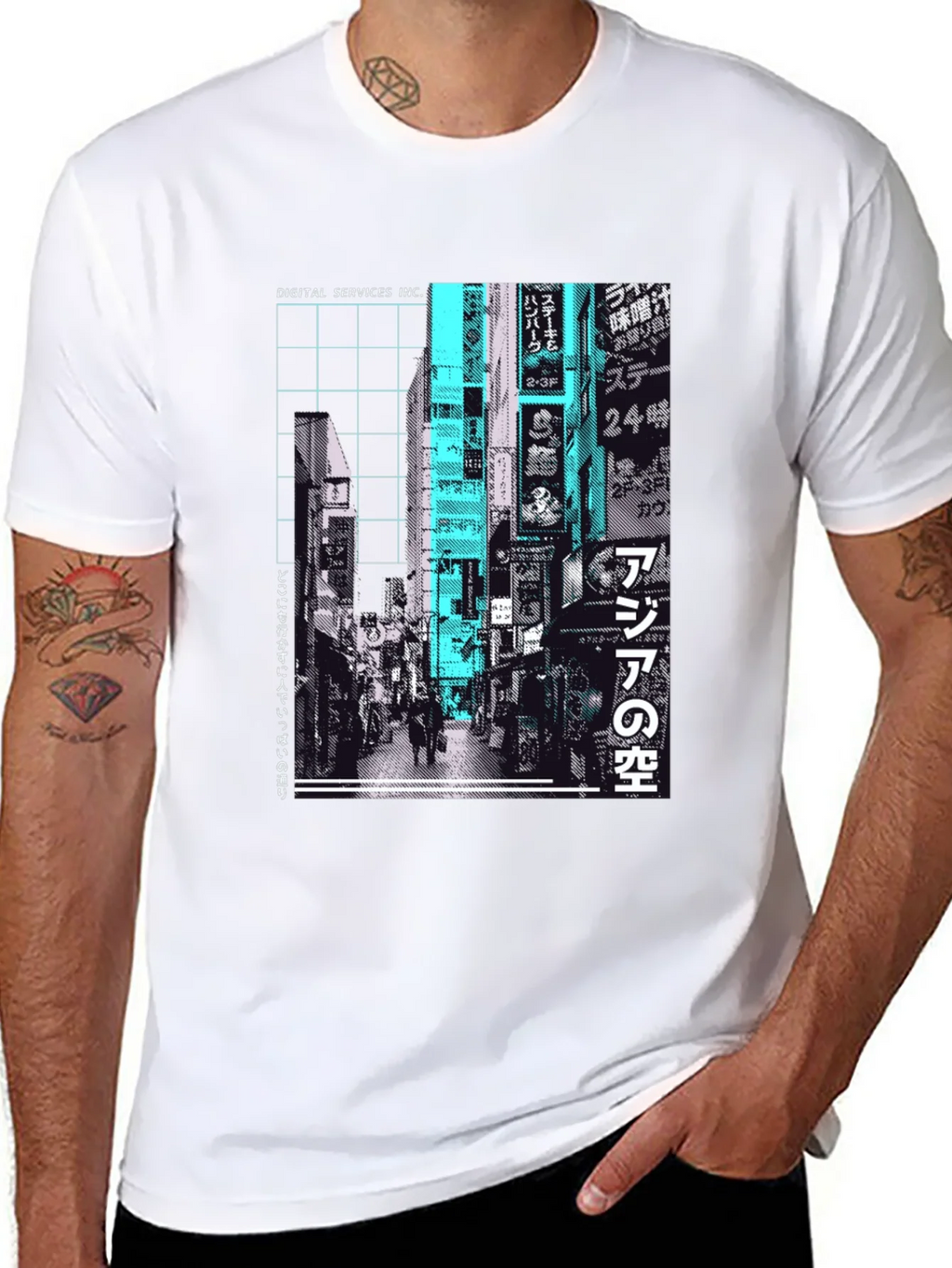 Urban Streetwear T-Shirt - Tokyo Cityscape Graphic Tee product image 10